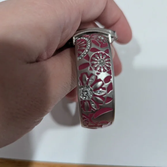 Accutime Silver & Pink Women's Watch - Picture 8 of 11